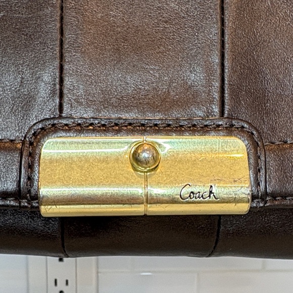 Coach Purse Bag Handbag Kristin Leather Clutch Wristlet Mini Bag Pocketbook - Picture 4 of 16